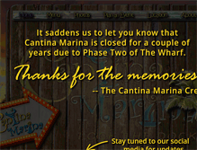 Tablet Screenshot of cantinamarina.com